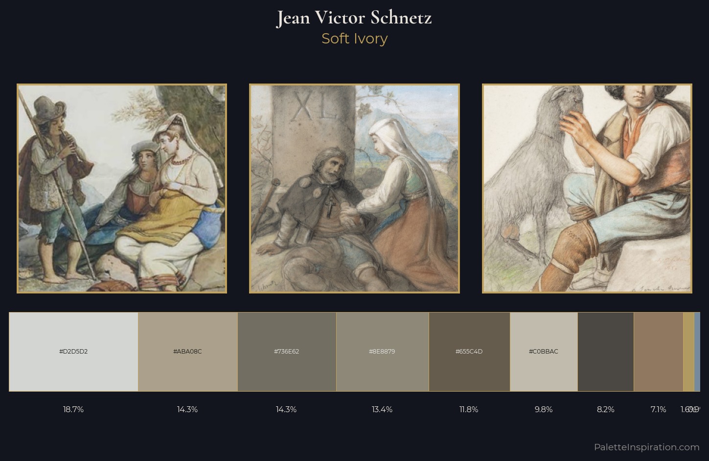 Jean Victor Schnetz Palette 1 — Soft Ivory