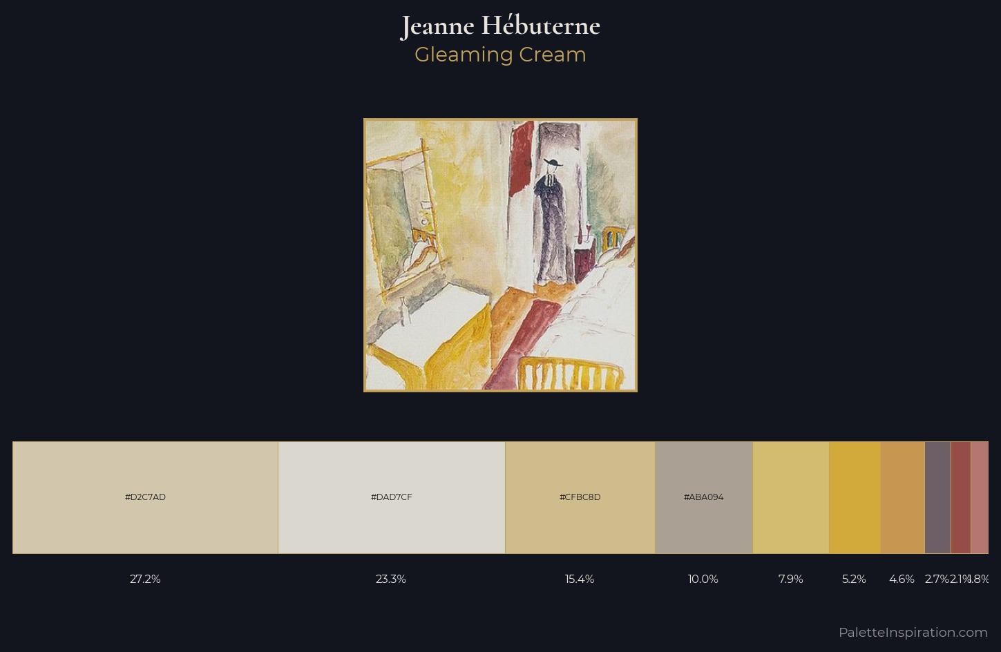 Jeanne Hébuterne Palette 1 — Gleaming Cream