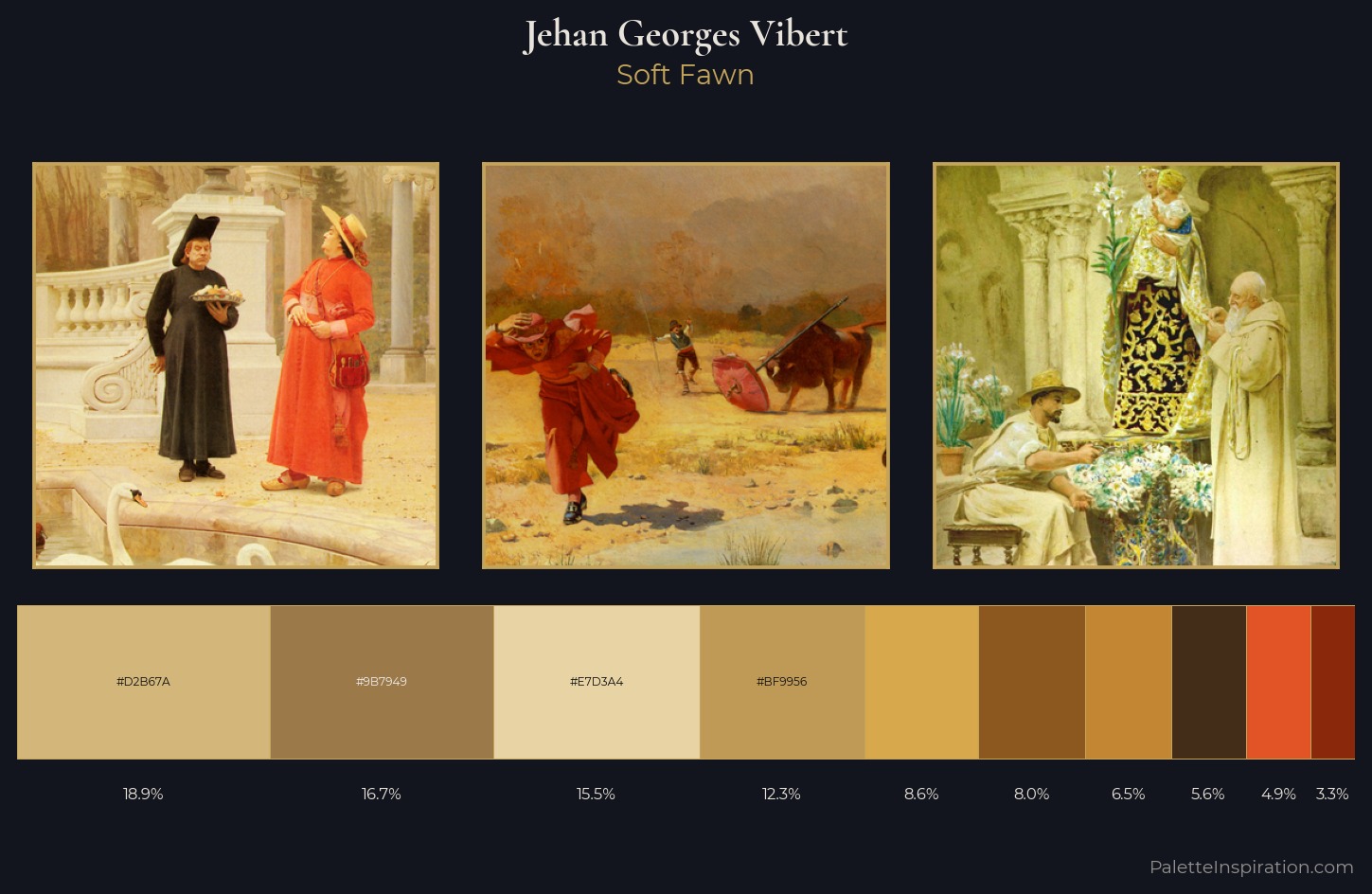 Jehan Georges Vibert Palette 1 — Soft Fawn