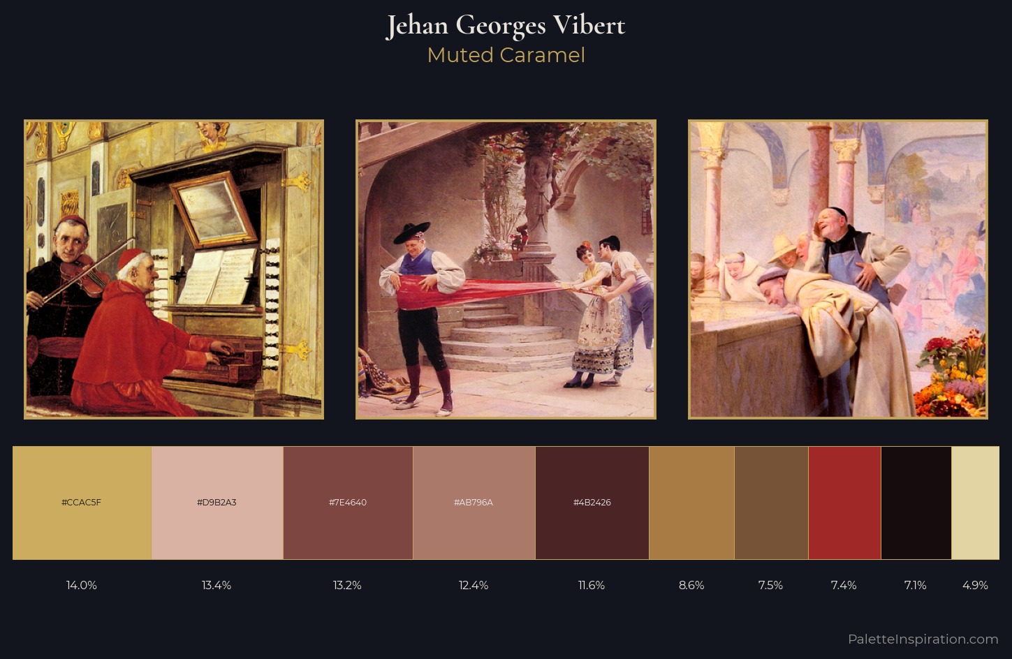 Jehan Georges Vibert Palette 2 — Muted Caramel