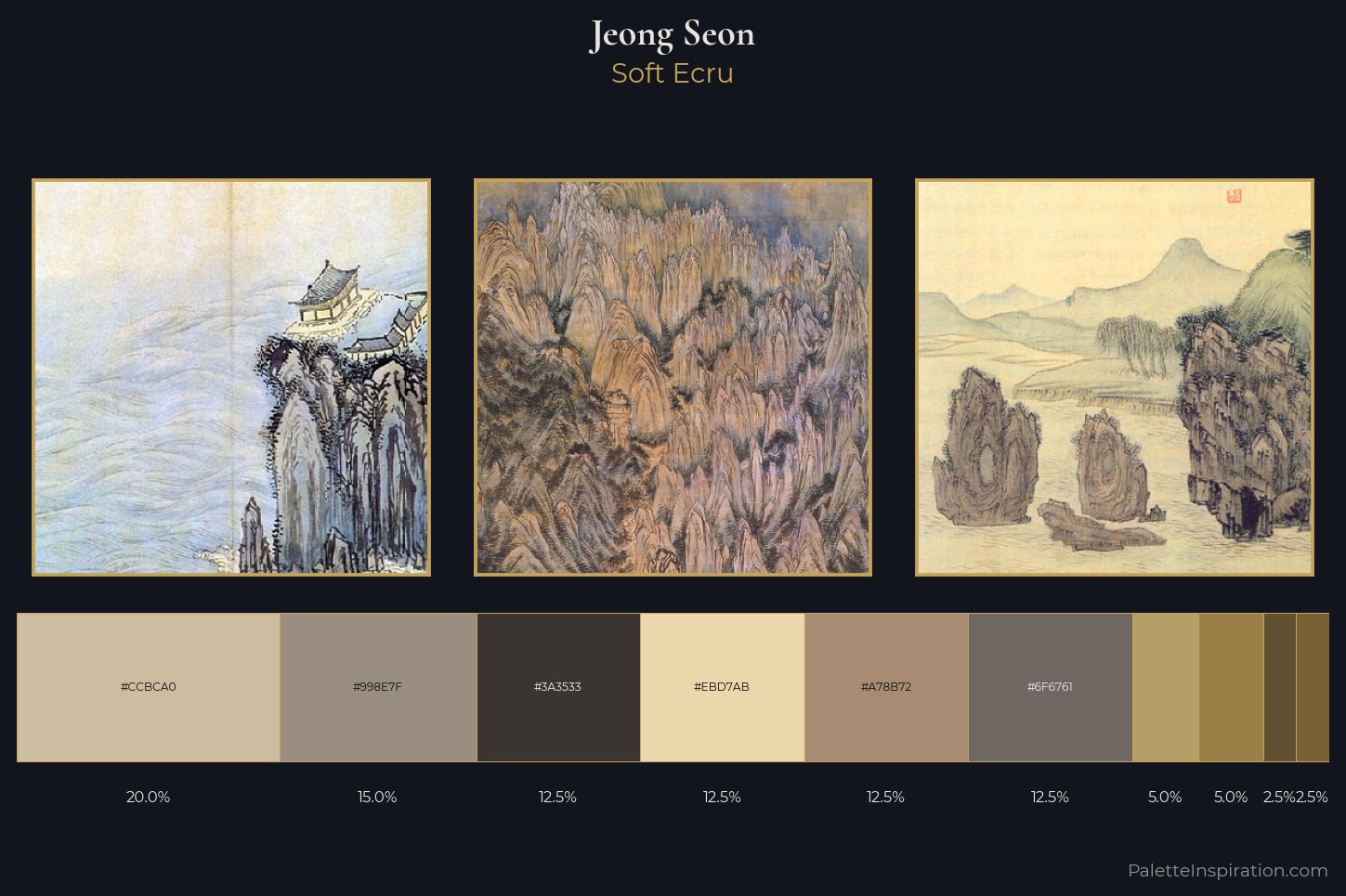 Jeong Seon Master Palette