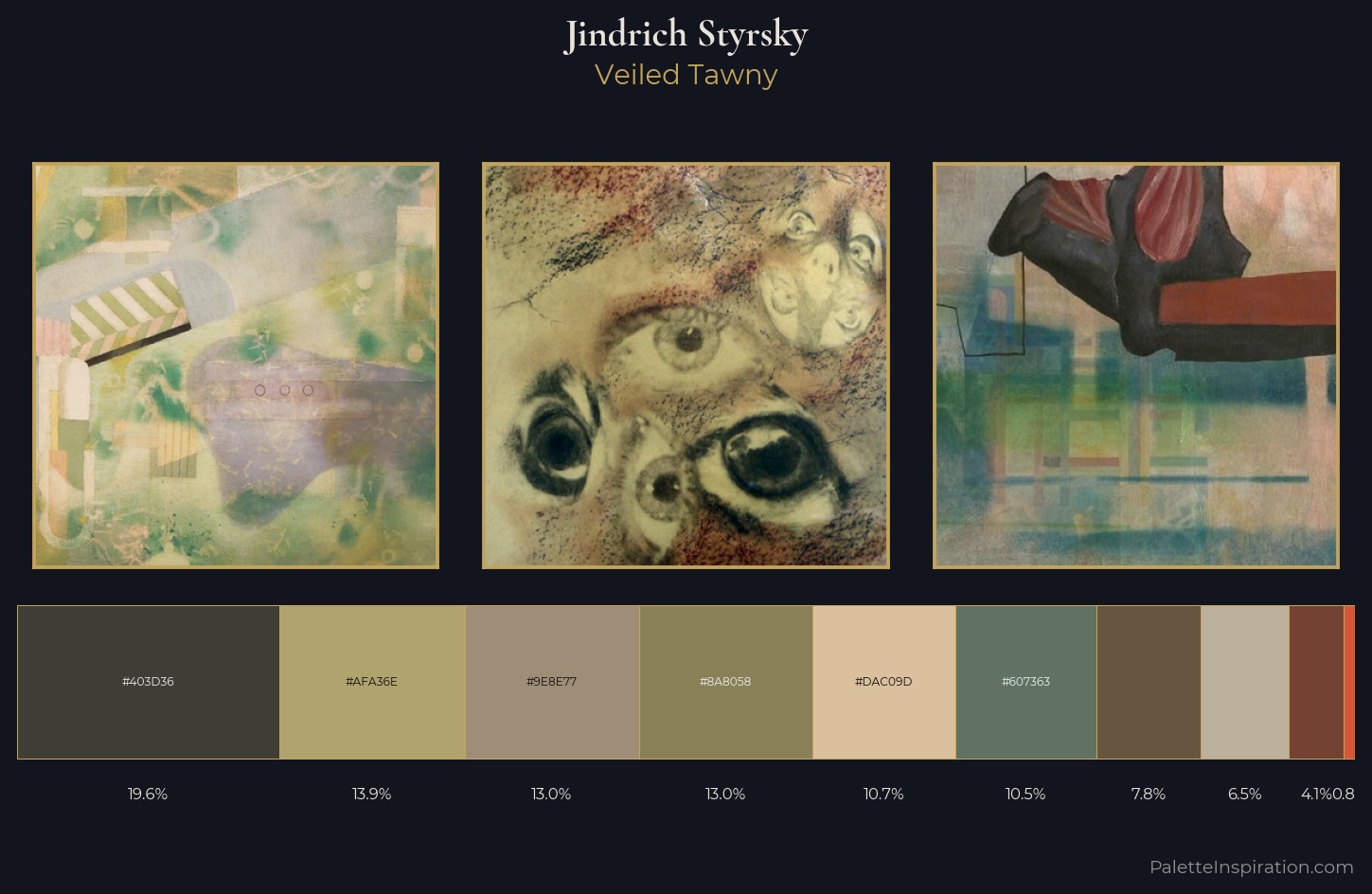 Jindrich Styrsky Palette 3 — Veiled Tawny