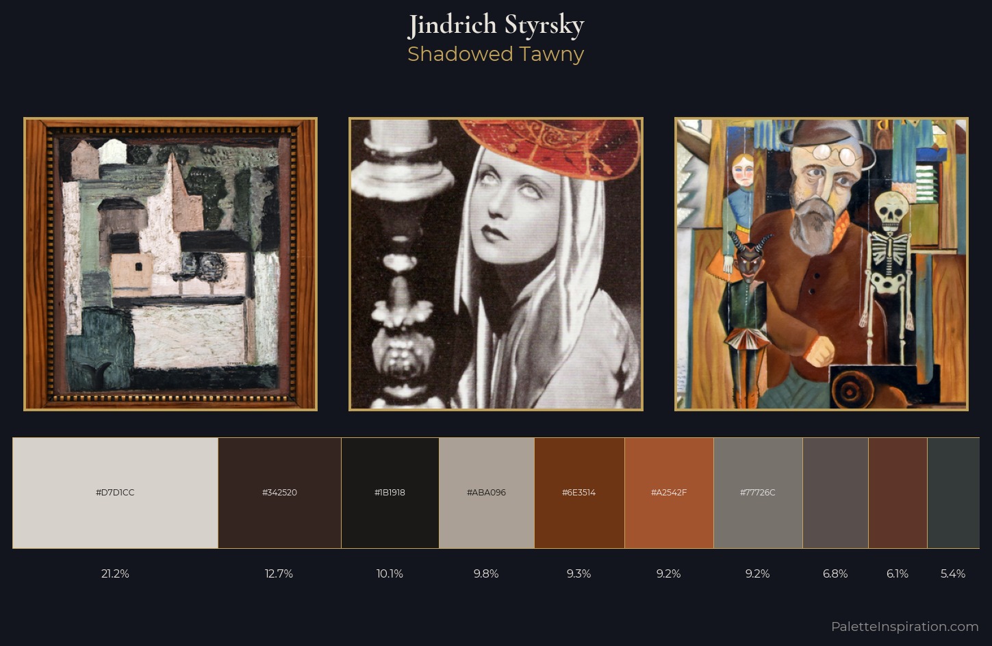 Jindrich Styrsky Palette 6 — Shadowed Tawny