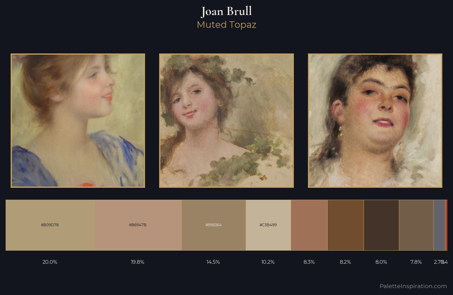 Joan Brull Palette 5 — Muted Topaz