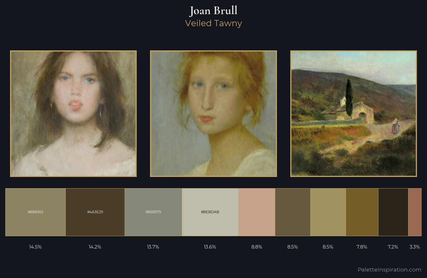 Joan Brull Palette 6 — Veiled Tawny