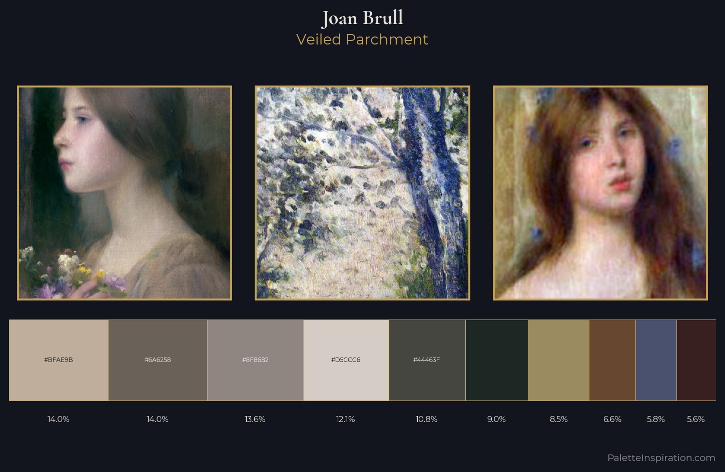 Joan Brull Palette 7 — Veiled Parchment