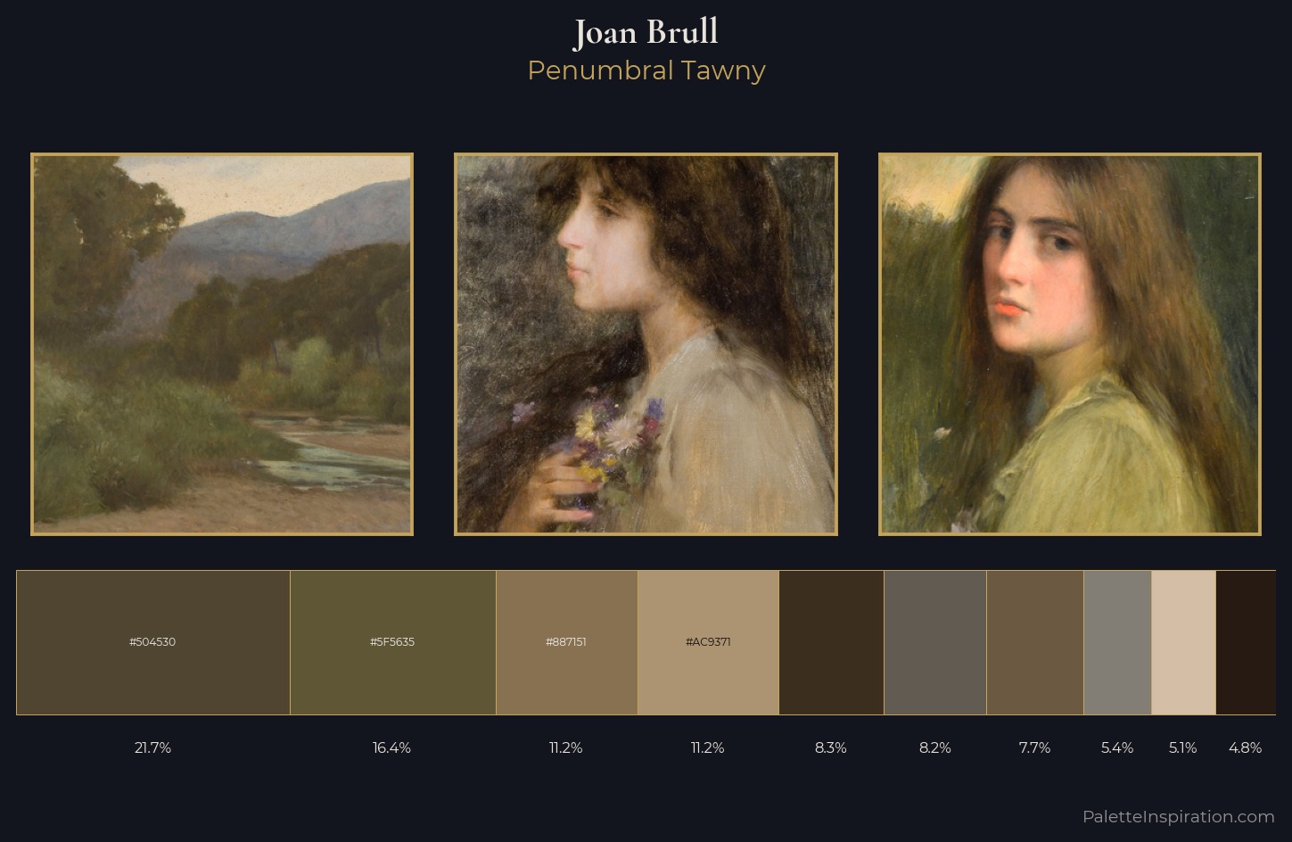 Joan Brull Palette 8 — Penumbral Tawny