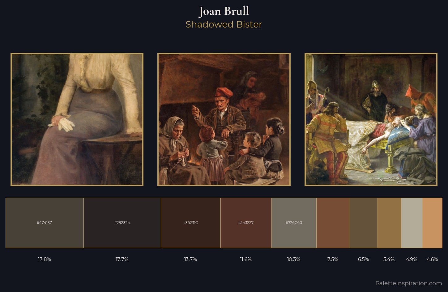 Joan Brull Palette 10 — Shadowed Bister