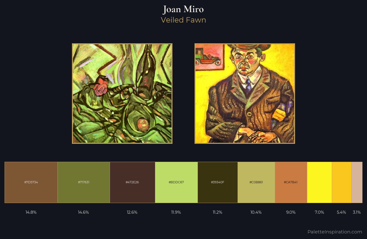 Joan Miro Palette 1 — Veiled Fawn