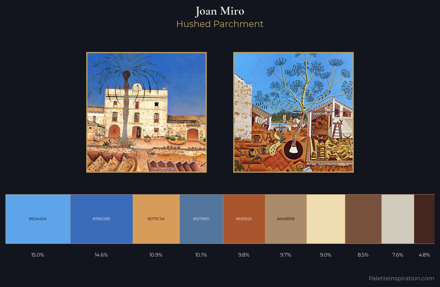 Joan Miro Palette 2 — Hushed Parchment