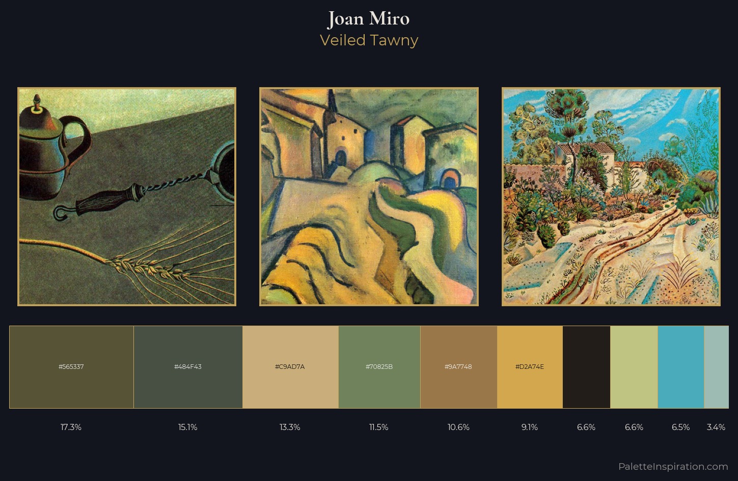 Joan Miro Palette 3 — Veiled Tawny