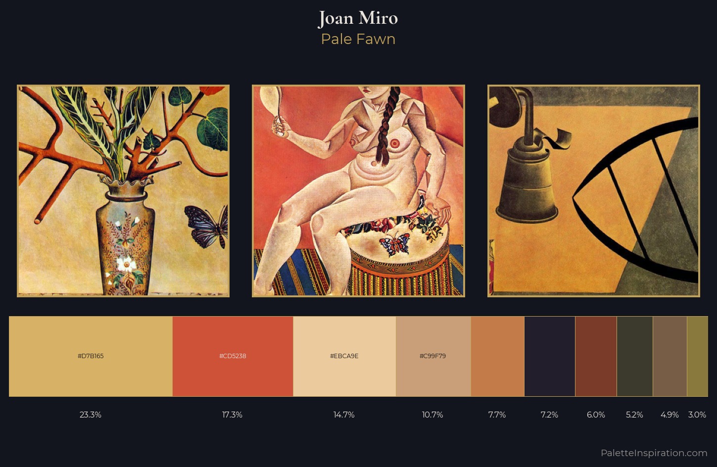 Joan Miro Palette 5 — Pale Fawn