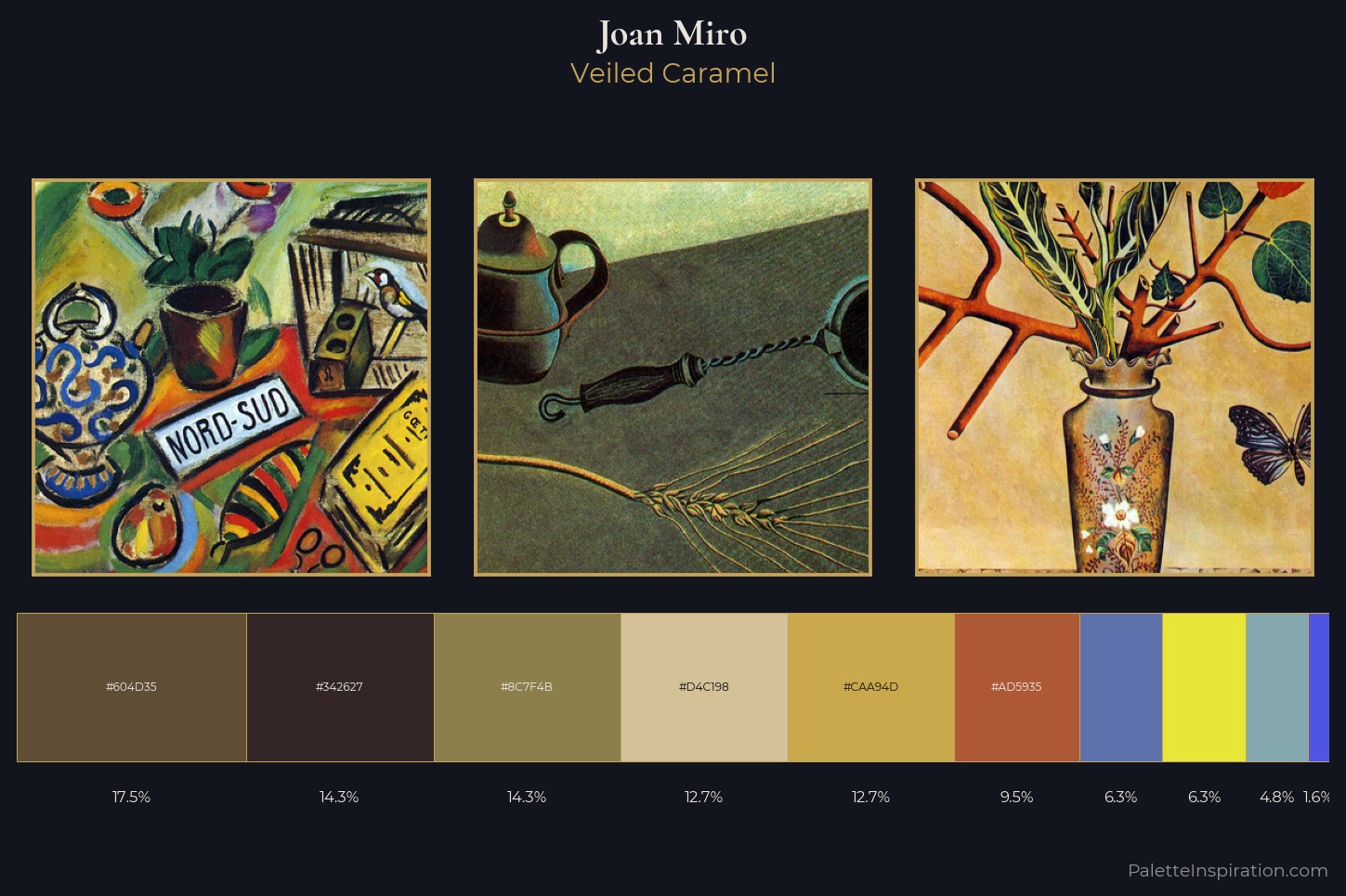 Joan Miro Master Palette — Veiled Caramel