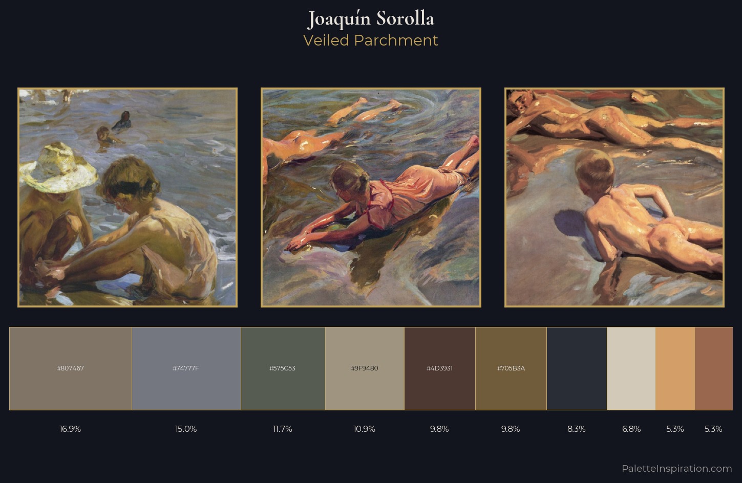 Joaquín Sorolla Palette 12 — Veiled Parchment