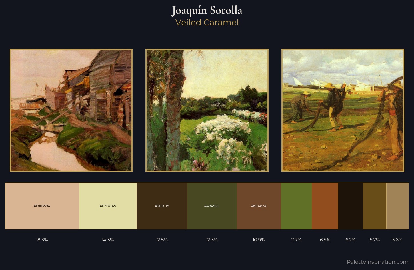 Joaquín Sorolla Palette 20 — Veiled Caramel