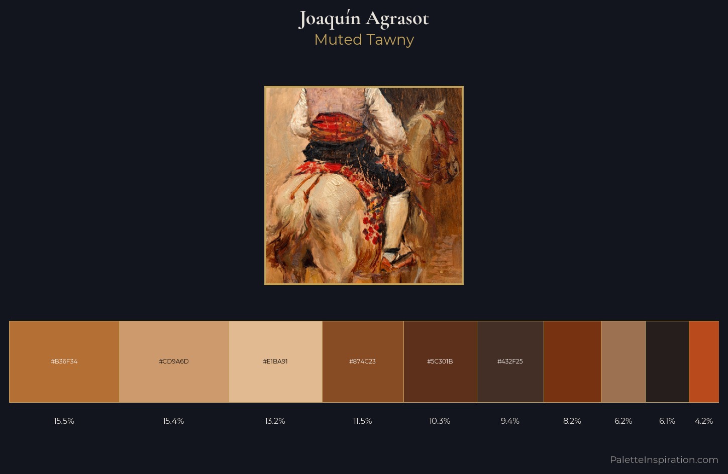 Joaquín Agrasot Palette 6 — Muted Tawny