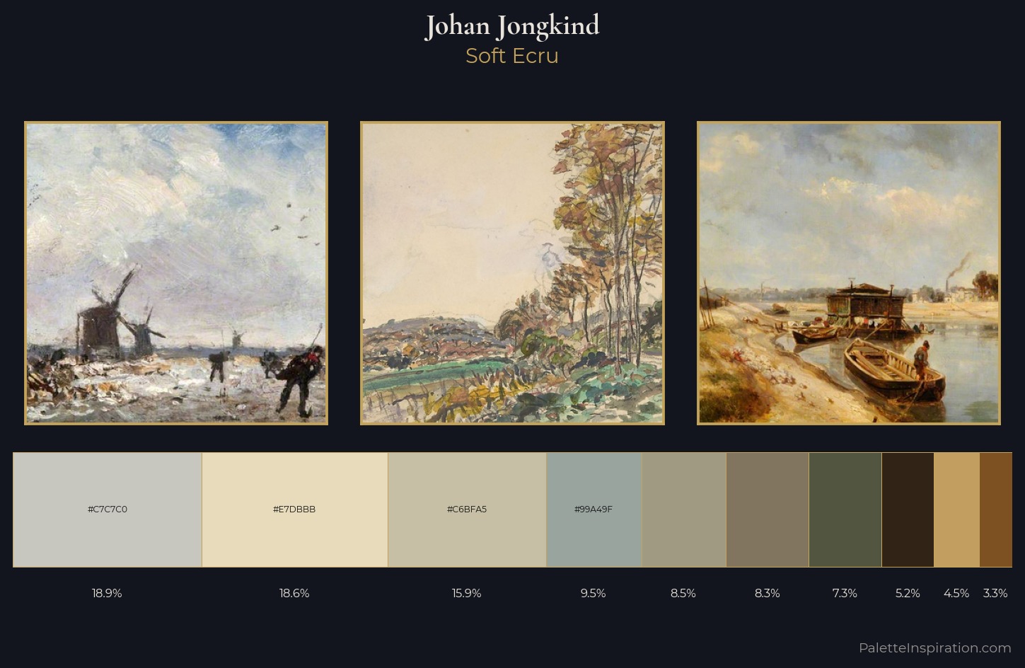 Johan Jongkind Palette 1 — Soft Ecru