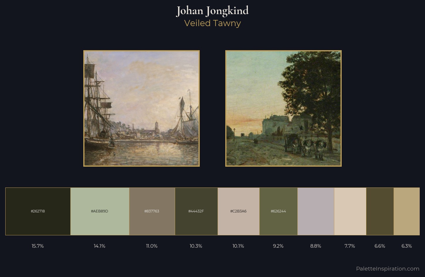 Johan Jongkind Palette 2 — Veiled Tawny