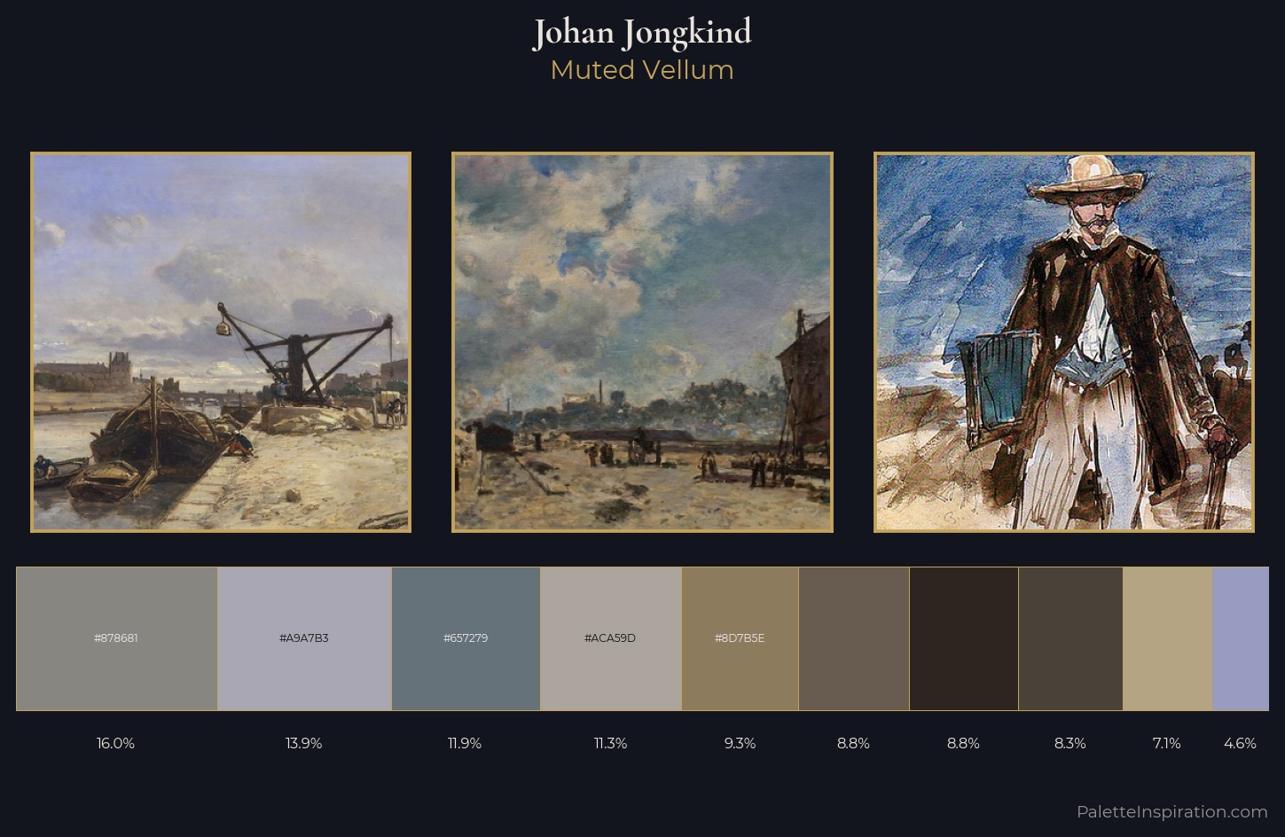 Johan Jongkind Palette 3 — Muted Vellum