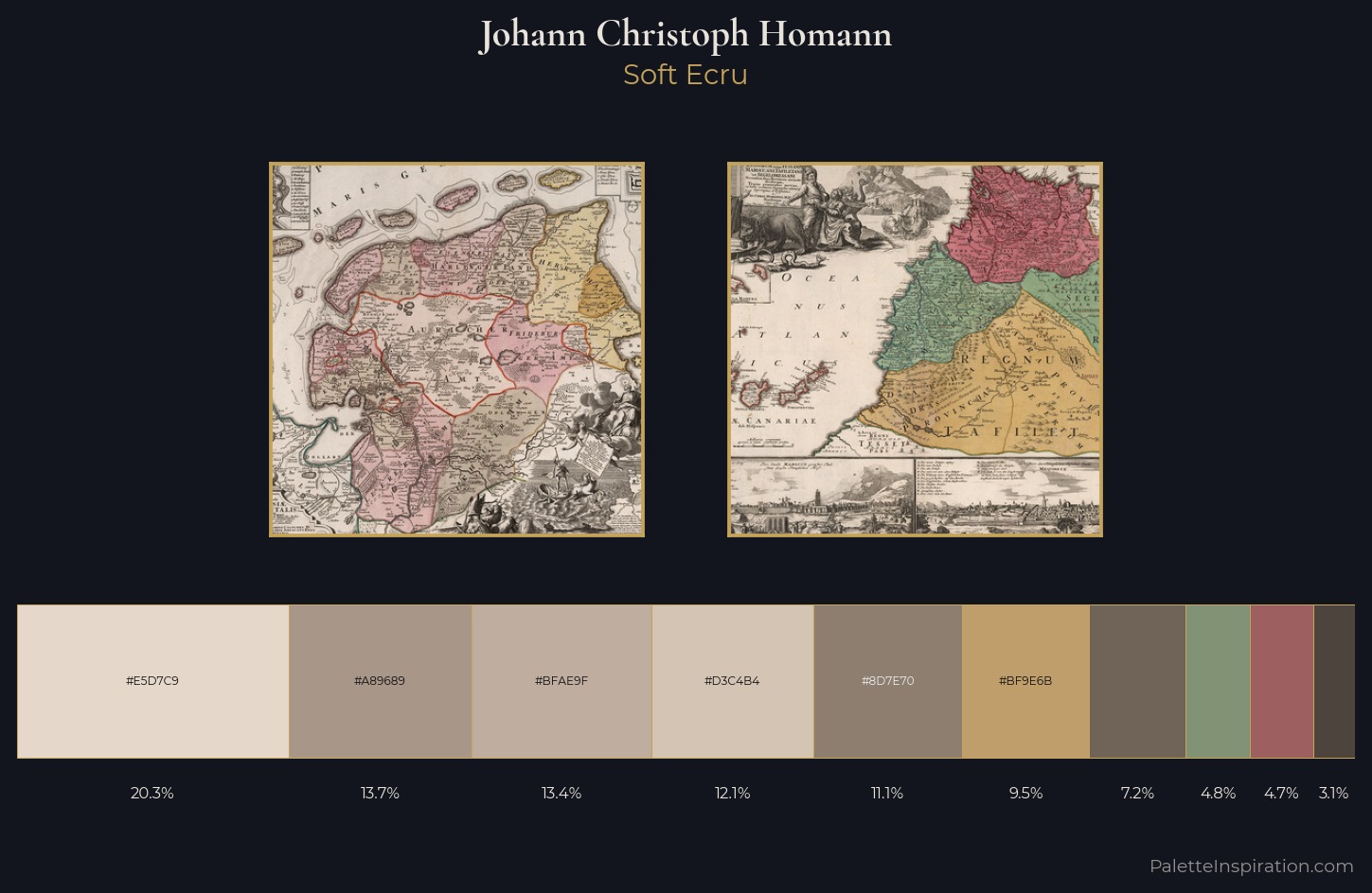 Johann Christoph Homann Palette 2 — Soft Ecru