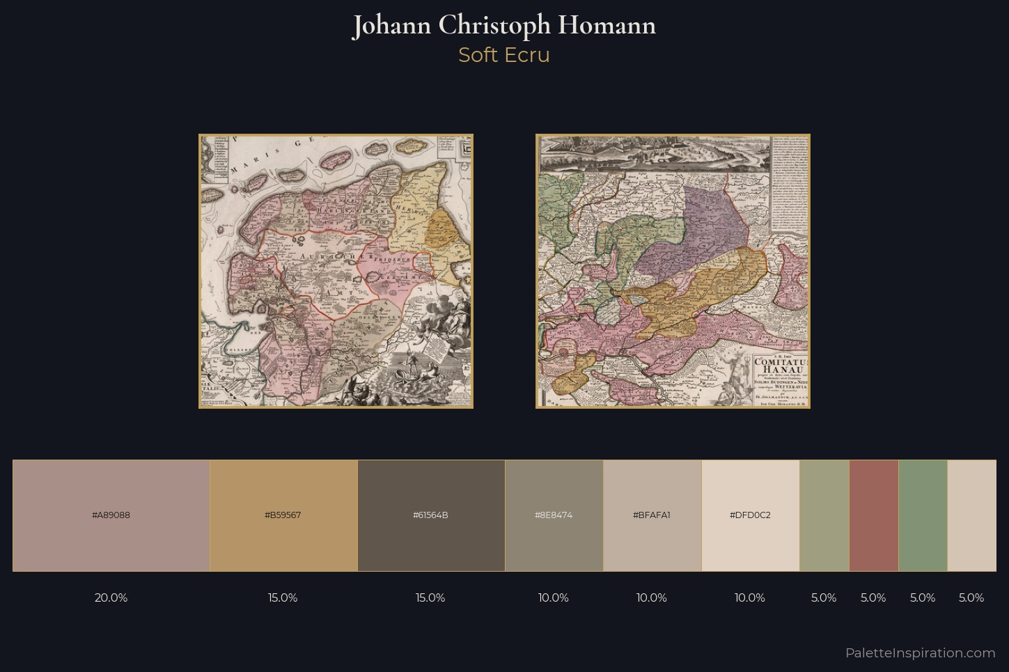 Johann Christoph Homann Master Palette — Soft Ecru