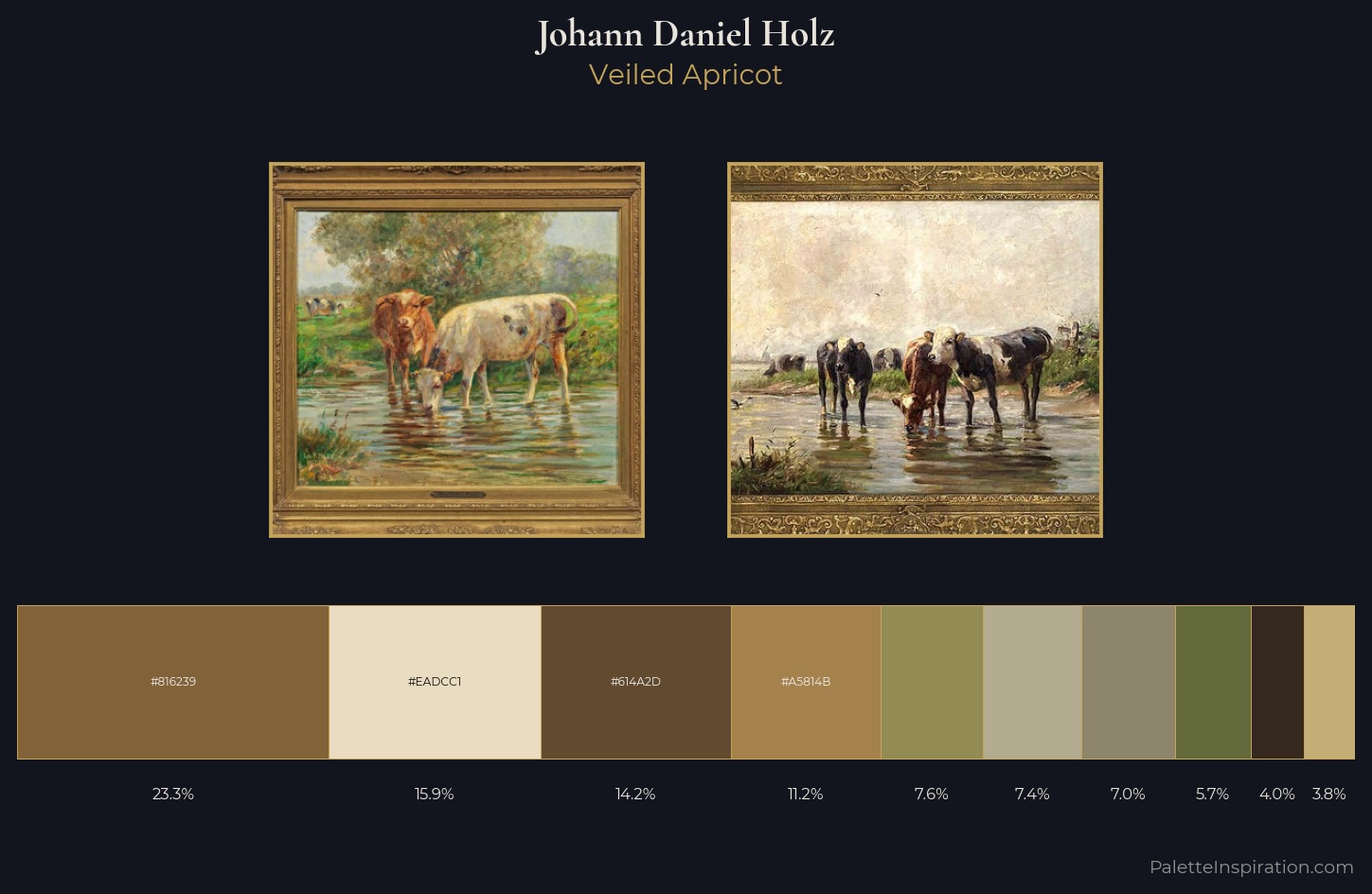 Johann Daniel Holz Palette 2 — Veiled Apricot