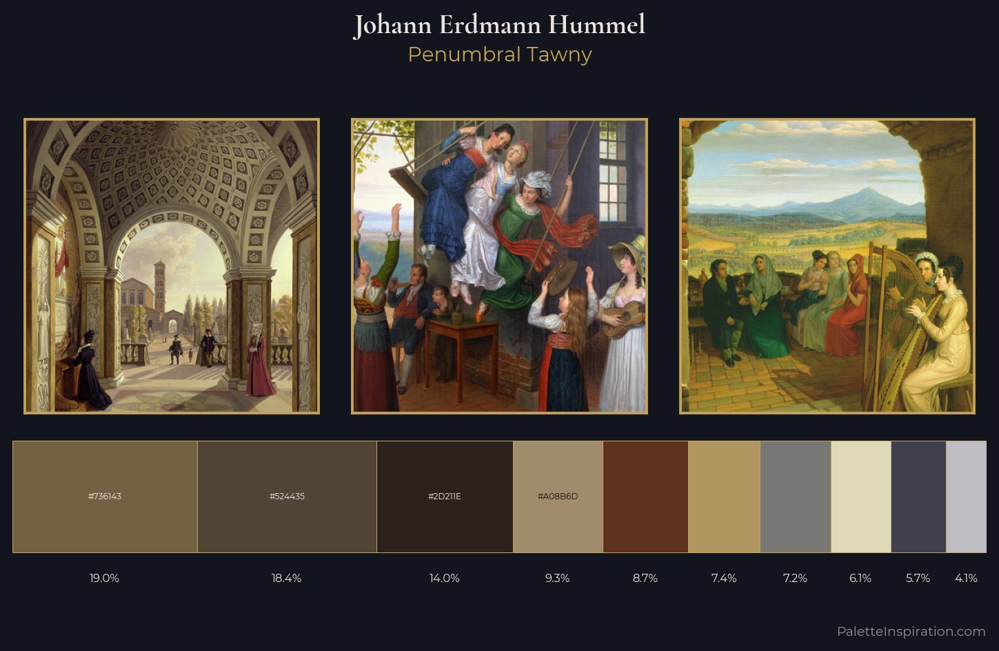 Johann Erdmann Hummel Palette 2 — Penumbral Tawny