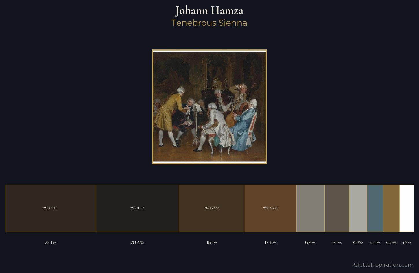 Johann Hamza Palette 1 — Tenebrous Sienna