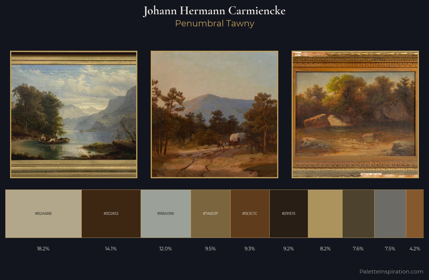 Johann Hermann Carmiencke Palette 4 — Penumbral Tawny