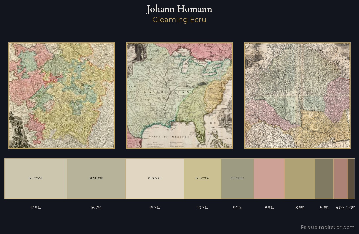 Johann Homann Palette 1 — Gleaming Ecru