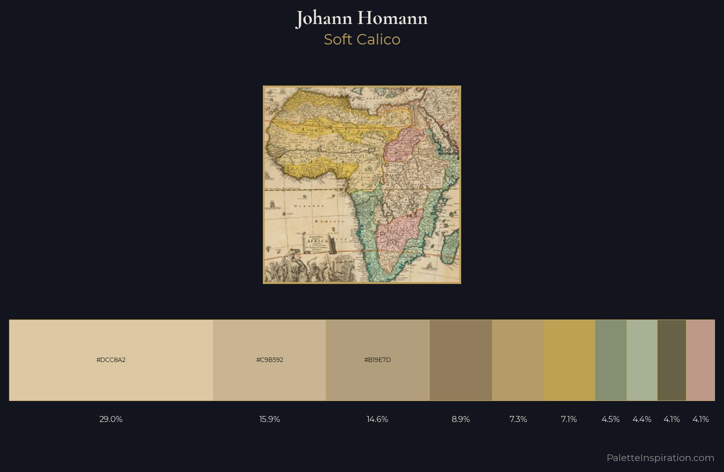 Johann Homann Palette 2 — Soft Calico