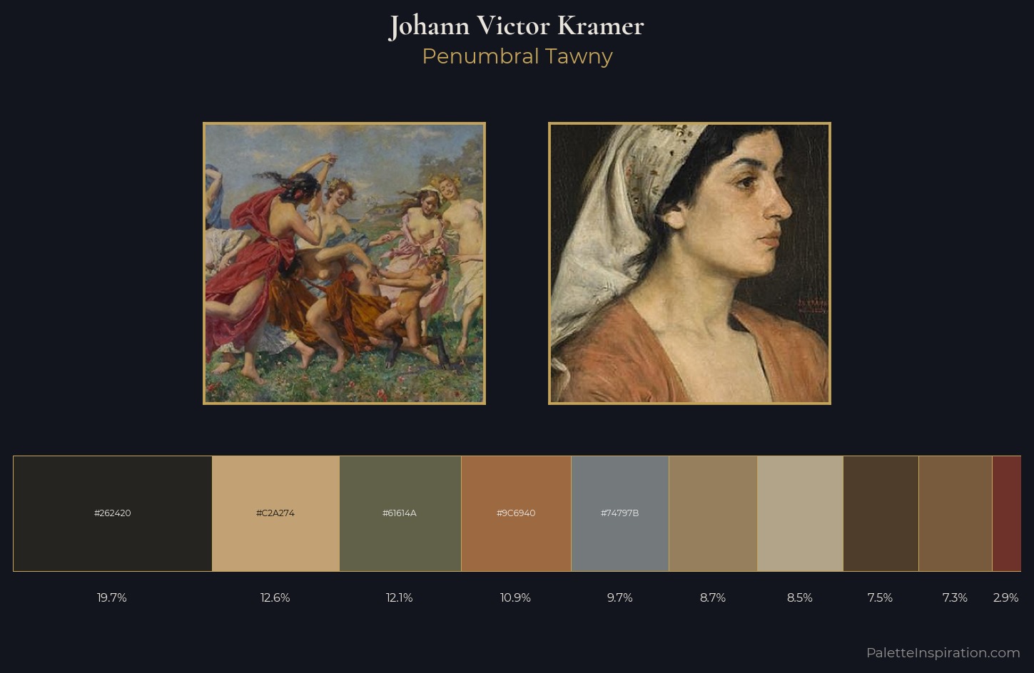 Johann Victor Kramer Palette 1 — Penumbral Tawny
