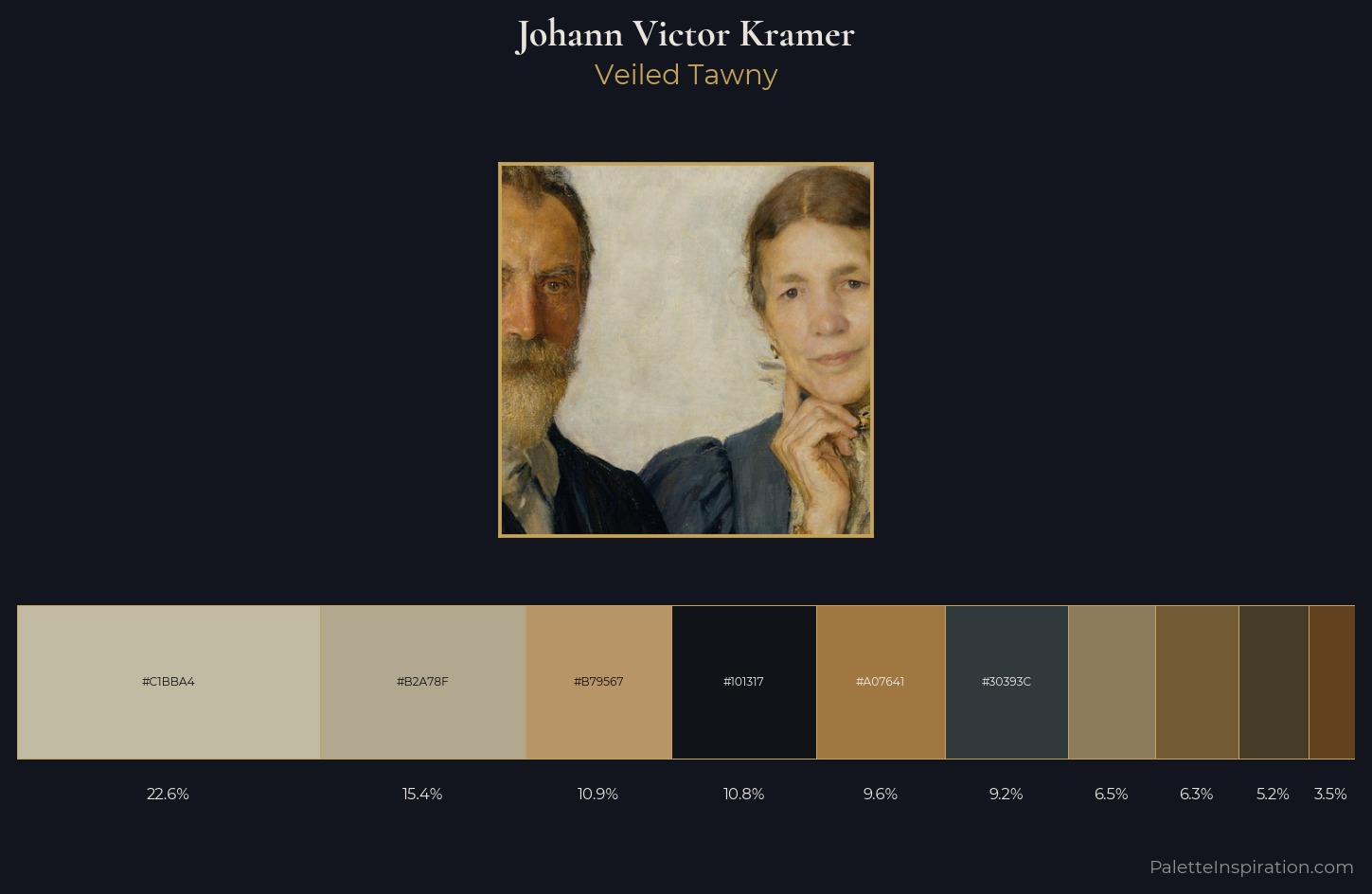 Johann Victor Kramer Palette 2 — Veiled Tawny