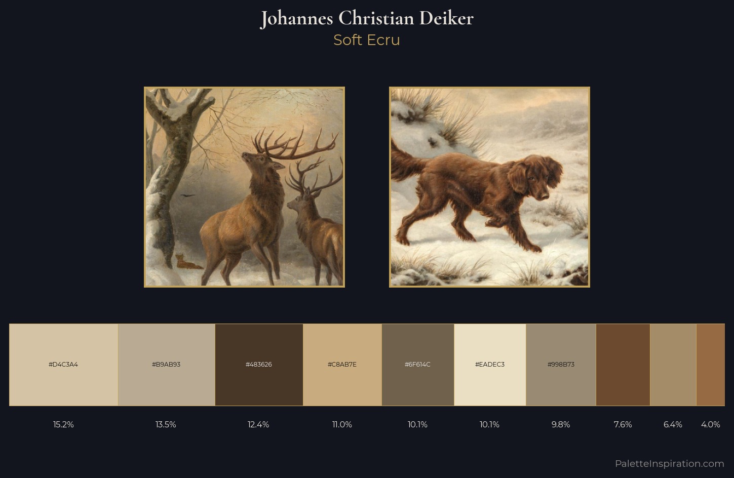 Johannes Christian Deiker Palette 1 — Soft Ecru
