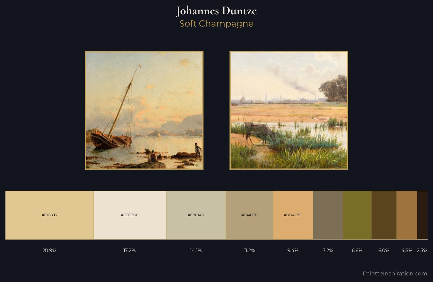 Johannes Duntze Palette 1 — Soft Champagne