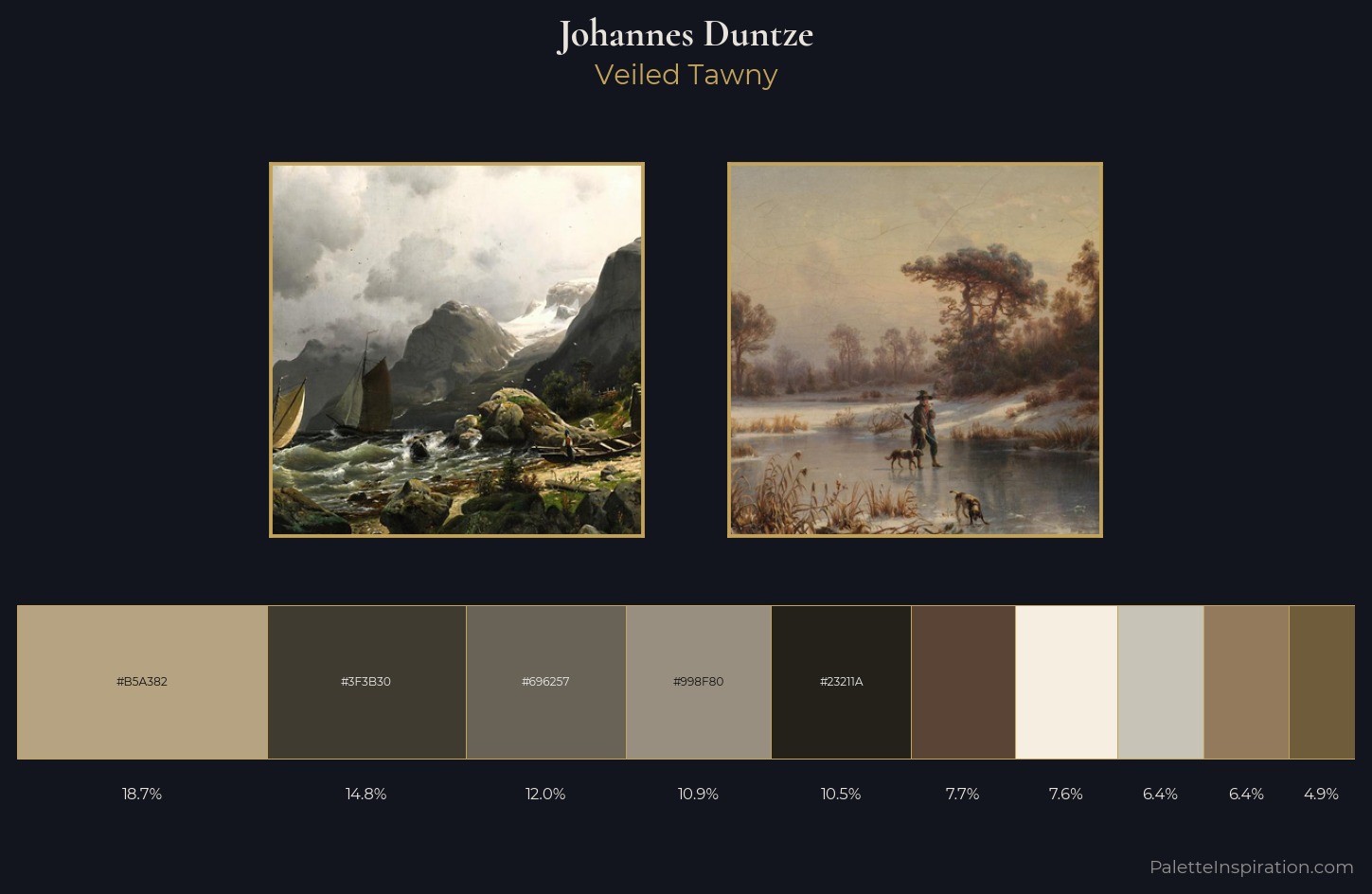 Johannes Duntze Palette 2 — Veiled Tawny