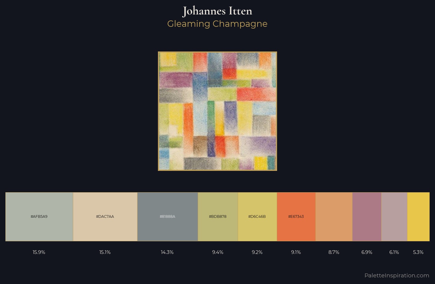 Johannes Itten Palette 1 — Gleaming Champagne