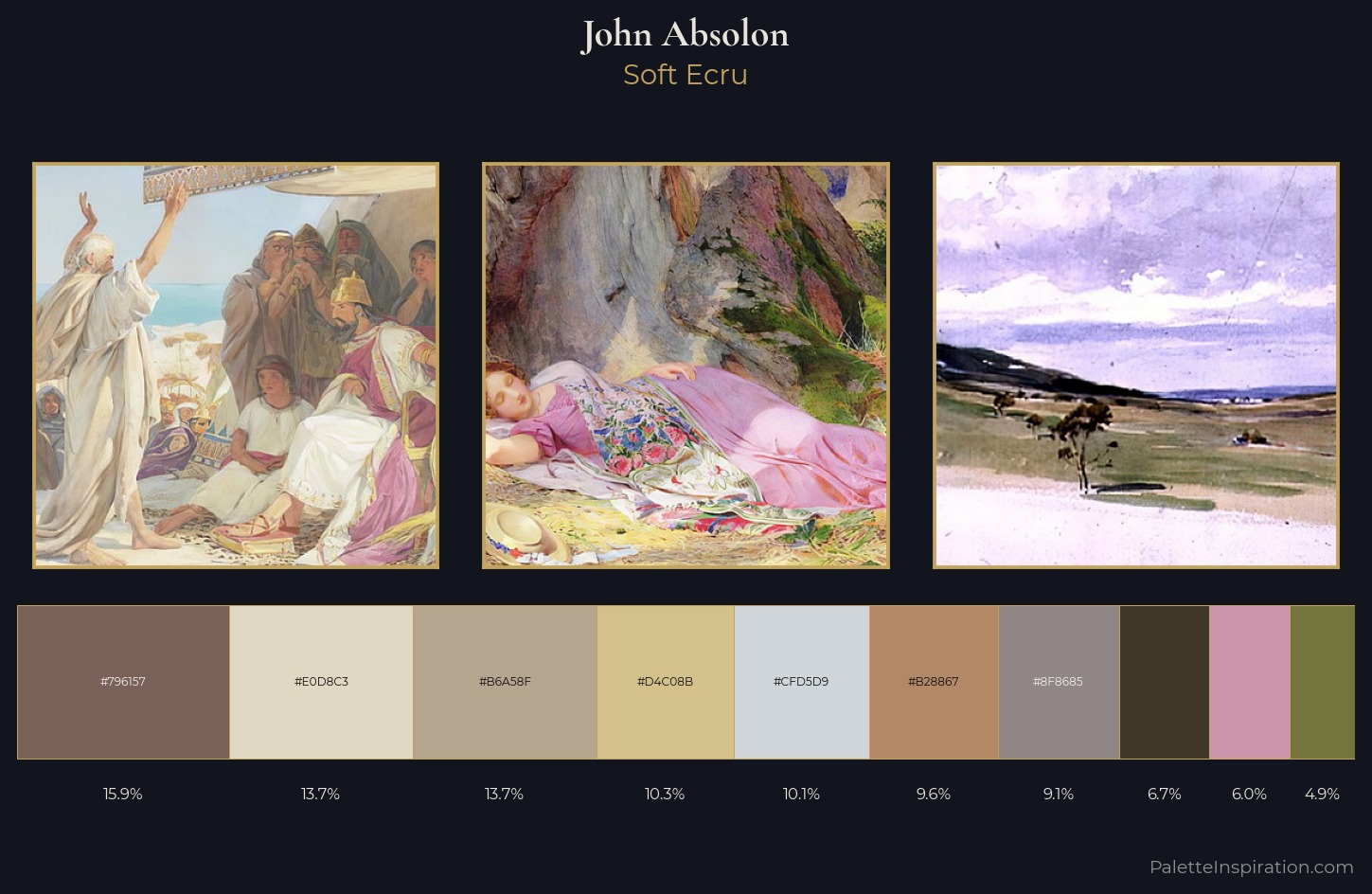 John Absolon Palette 1 — Soft Ecru
