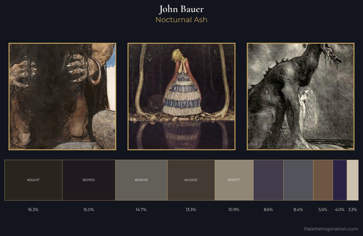 John Bauer Palette 7 — Nocturnal Ash