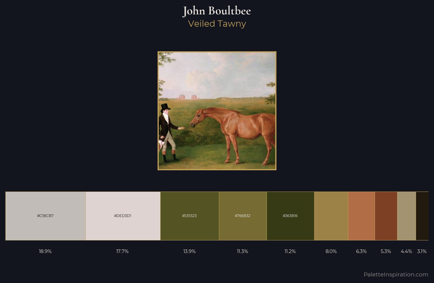 John Boultbee Palette 2 — Veiled Tawny