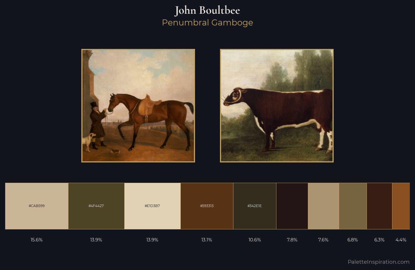 John Boultbee Palette 4 — Penumbral Gamboge