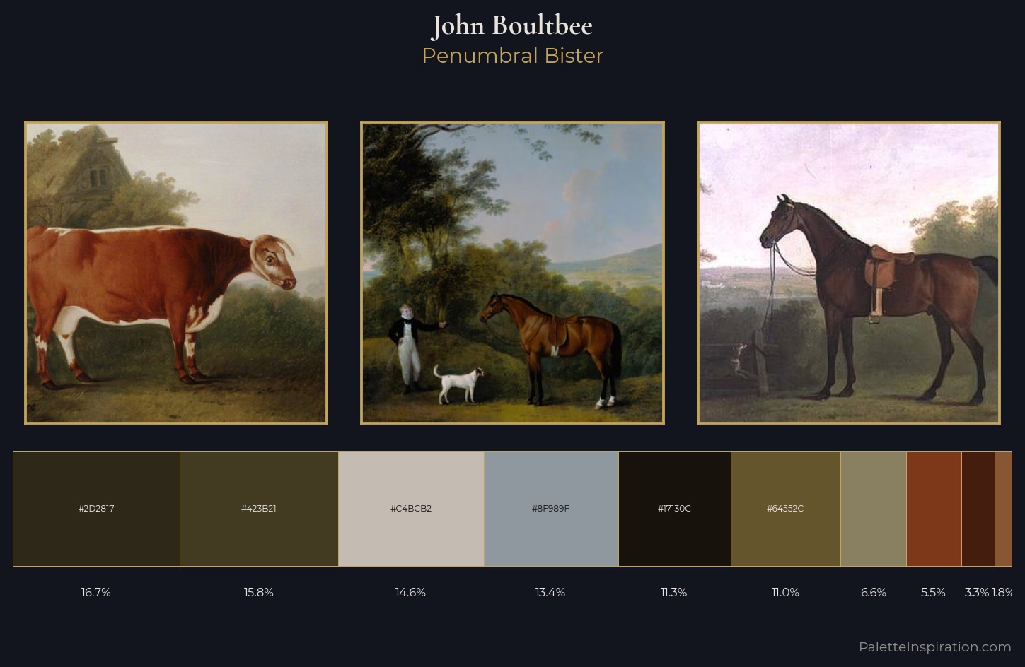 John Boultbee Palette 6 — Penumbral Bister