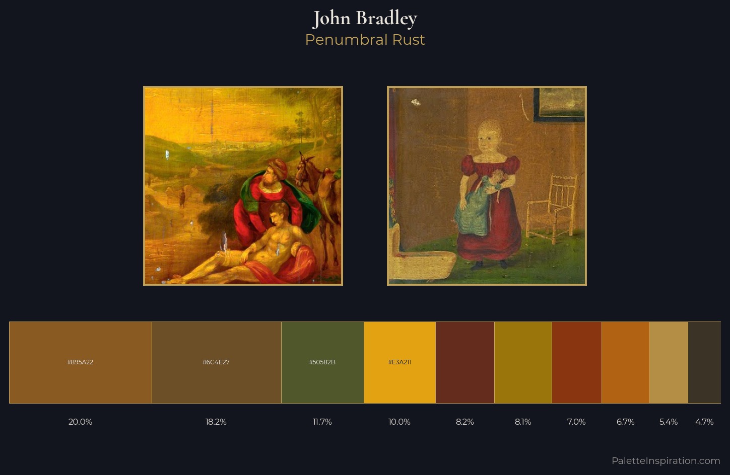 John Bradley Palette 4 — Penumbral Rust