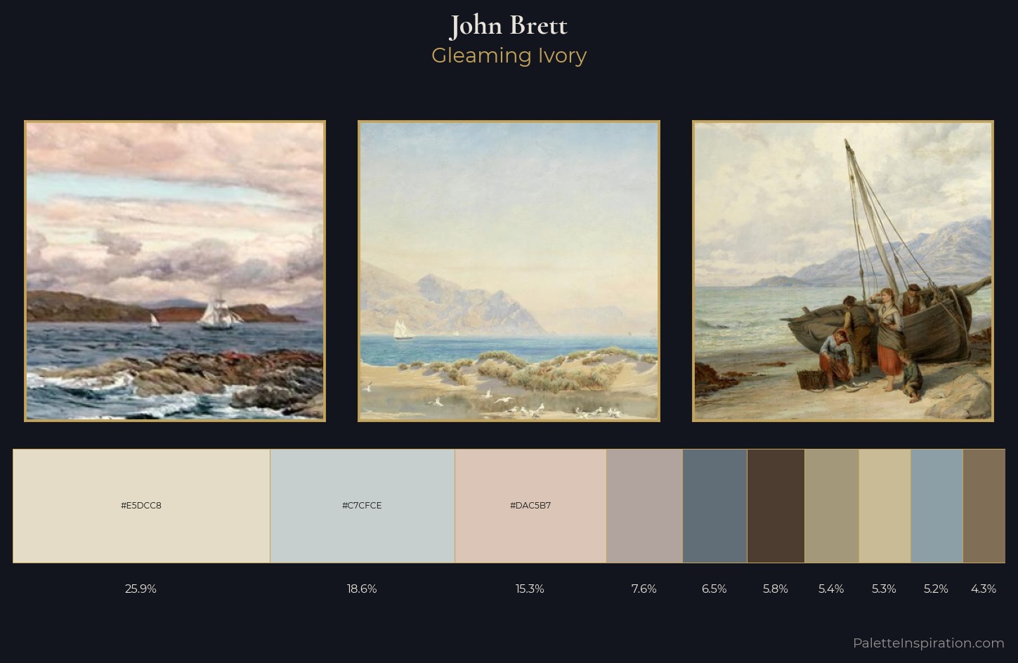 John Brett Palette 1 — Gleaming Ivory