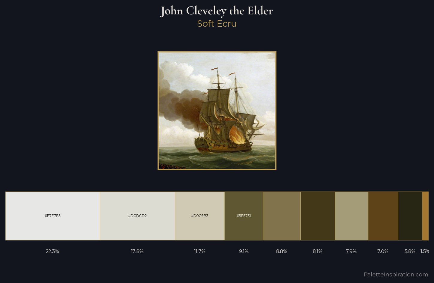 John Cleveley the Elder Palette 3 — Soft Ecru