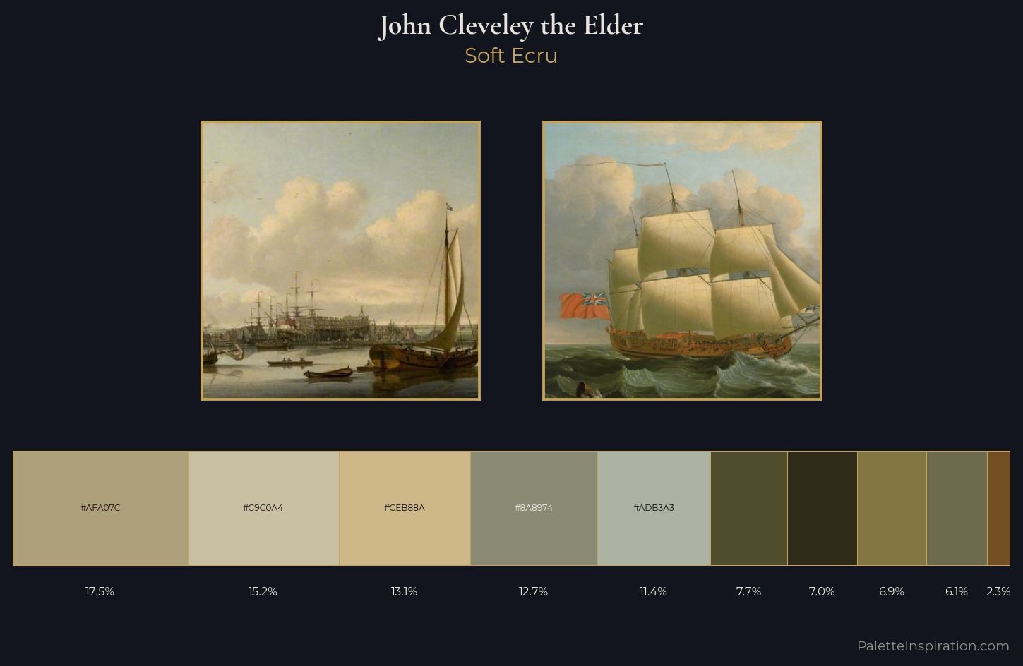 John Cleveley the Elder Palette 4 — Soft Ecru
