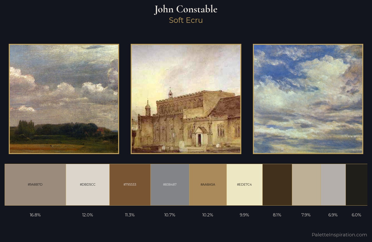 John Constable Palette 1 — Soft Ecru