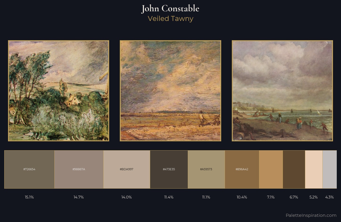 John Constable Palette 3 — Veiled Tawny