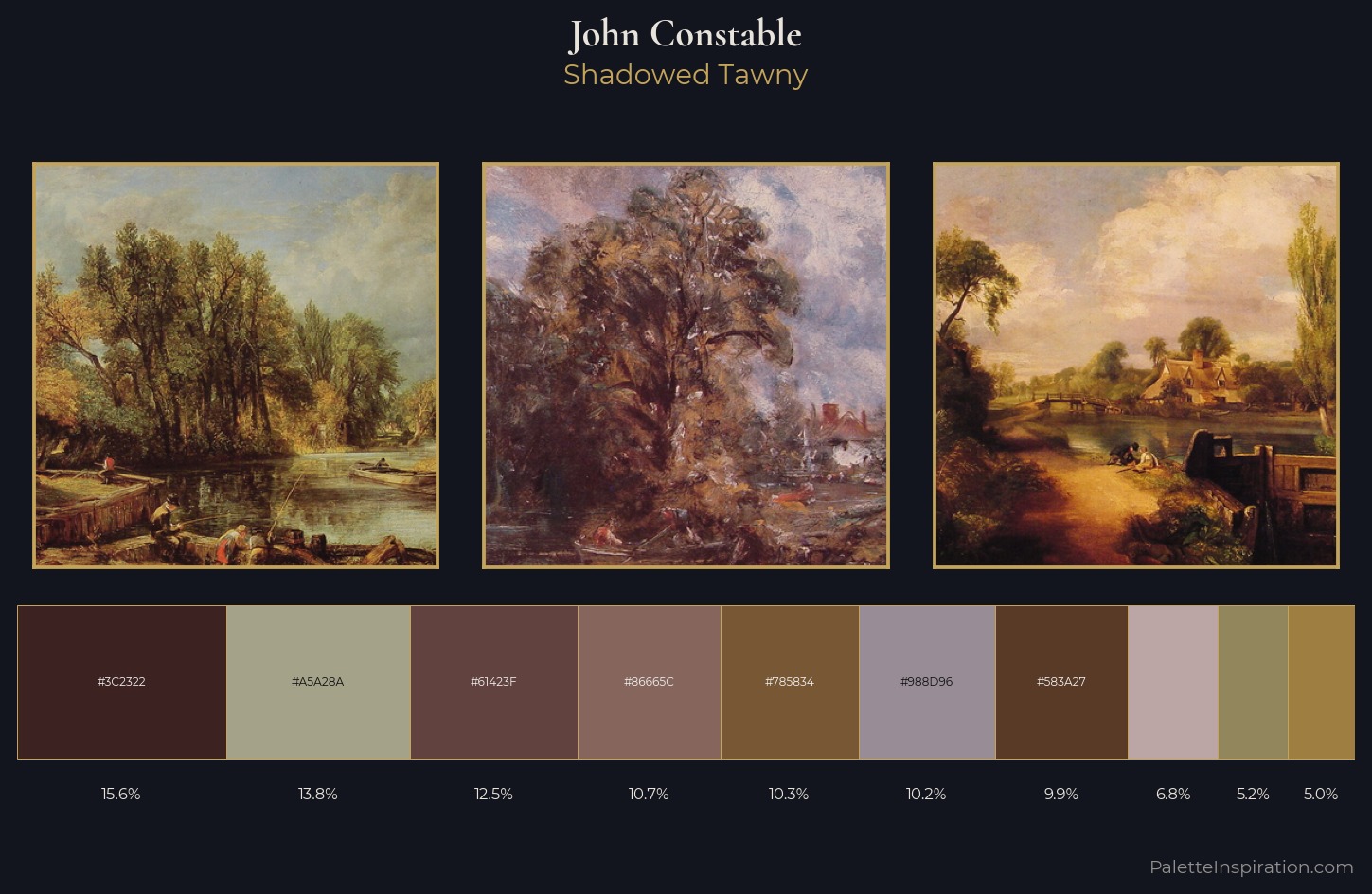 John Constable Palette 6 — Shadowed Tawny