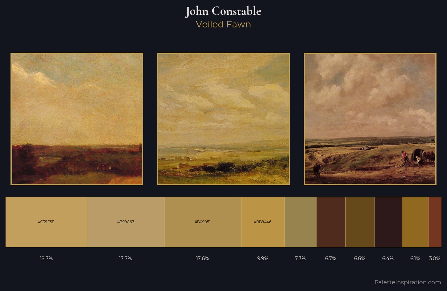 John Constable Palette 7 — Veiled Fawn